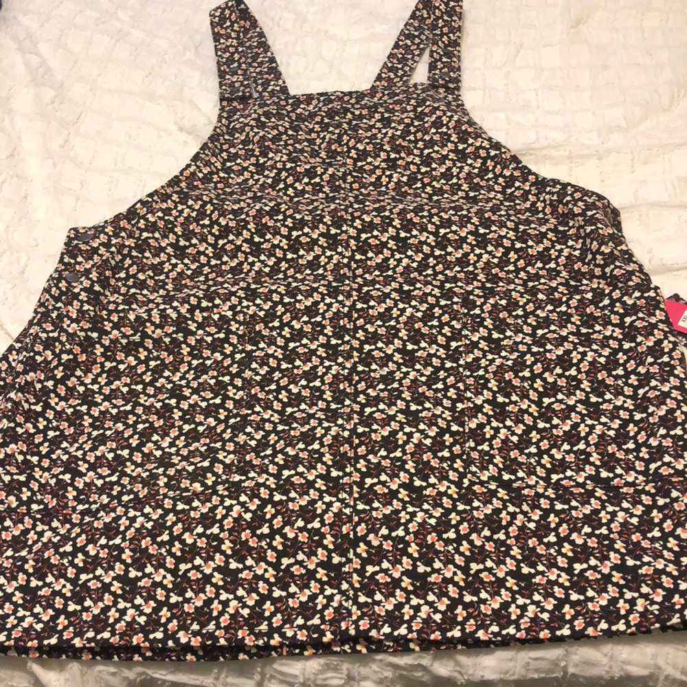 Black and white overall dress new with tags